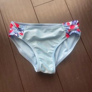 Cat & Jack blue strawberry & stars bathing suit bikini bottoms size 7/8